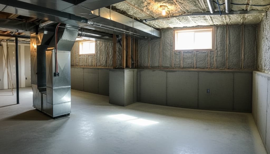 Basement fire coating