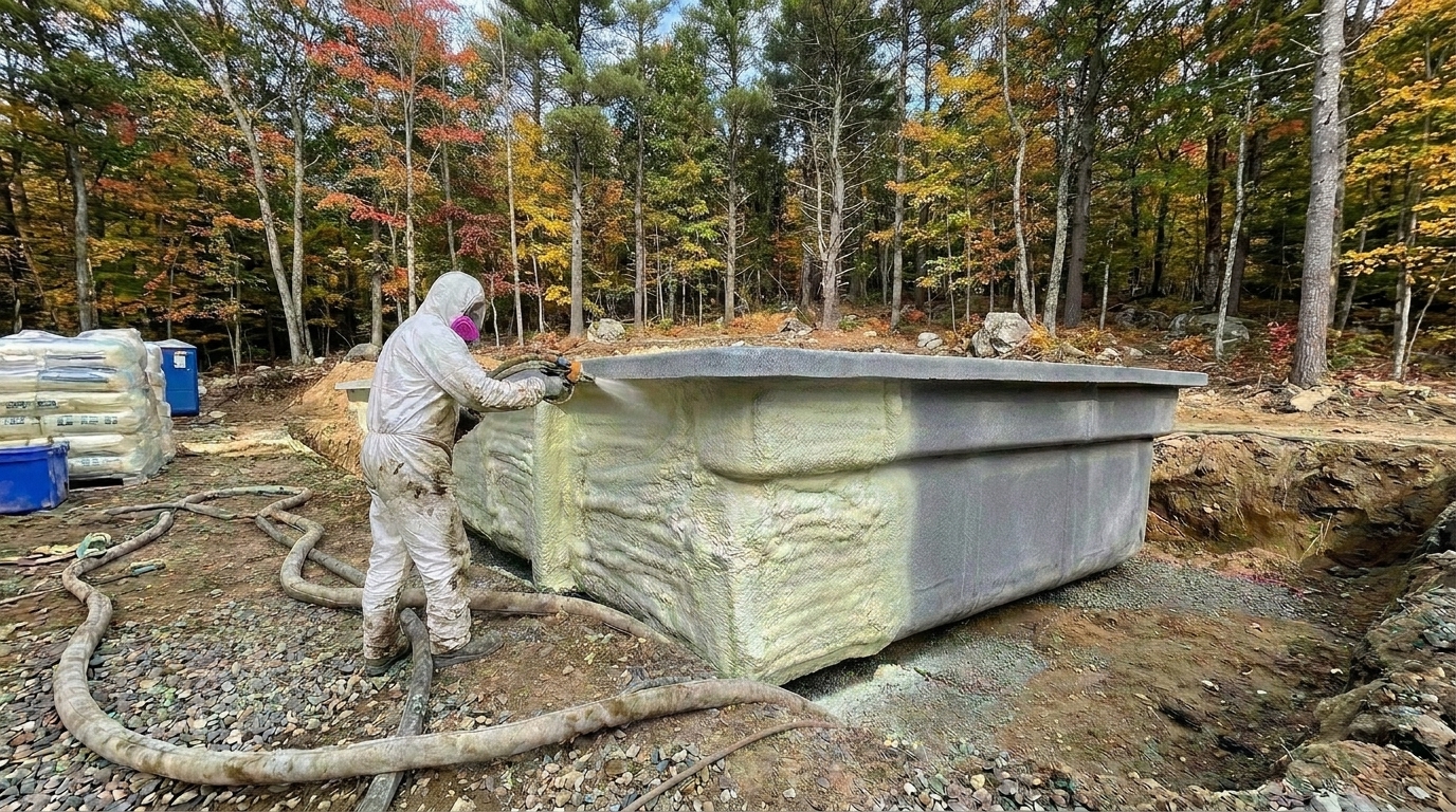 Swimming Pool Sprayfoam