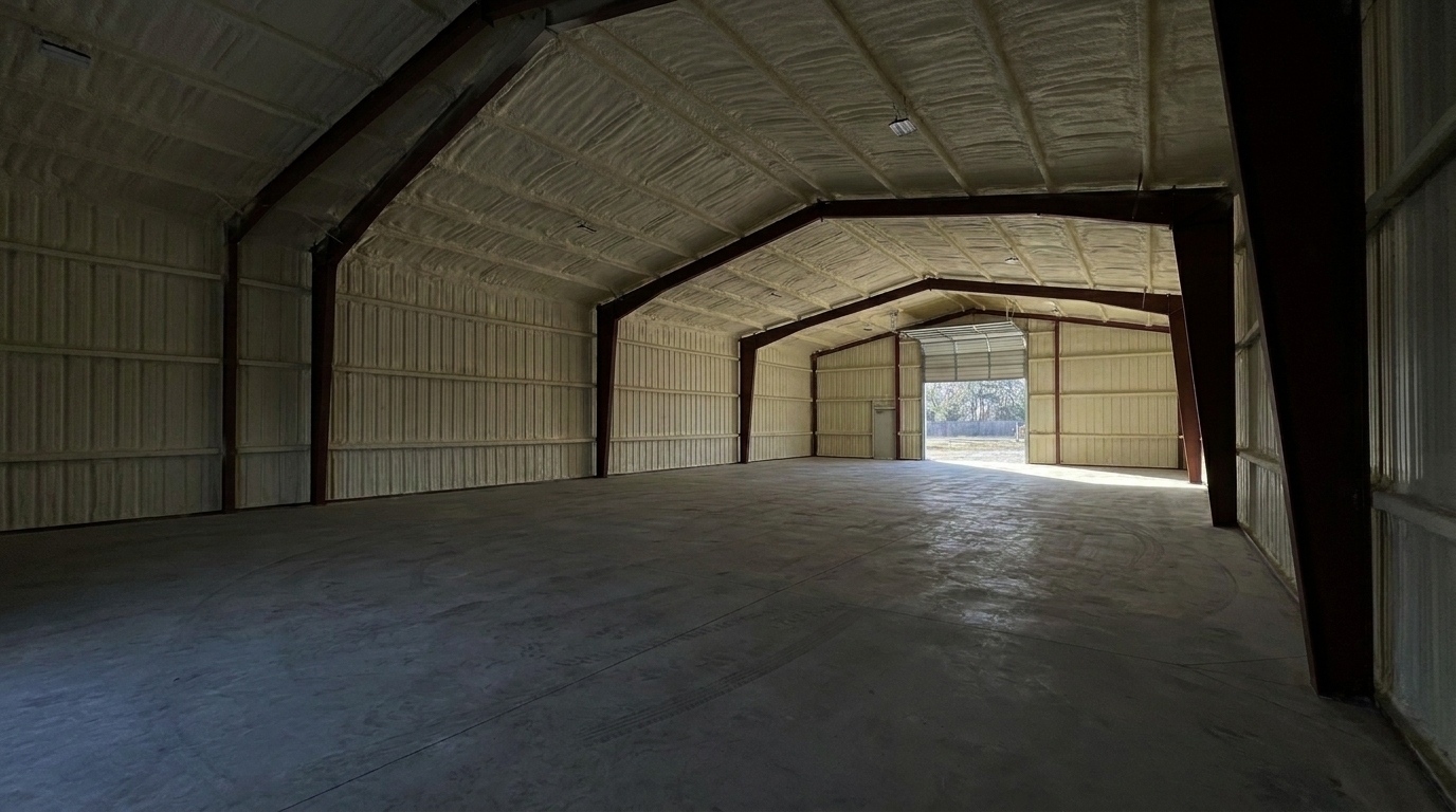 Metal building insulation