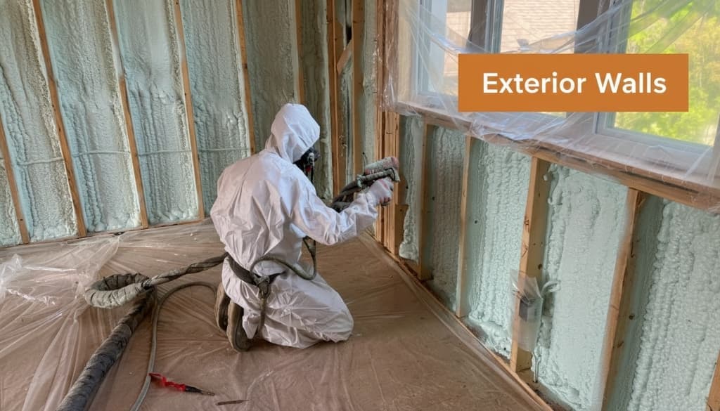 Exterior wall insulation