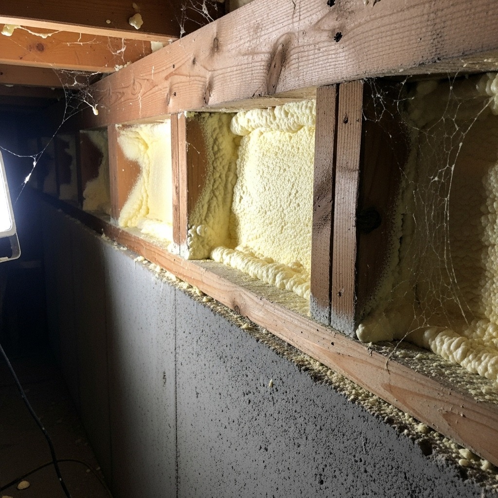 Spray foam insulation for Rim Joists in Cornwall